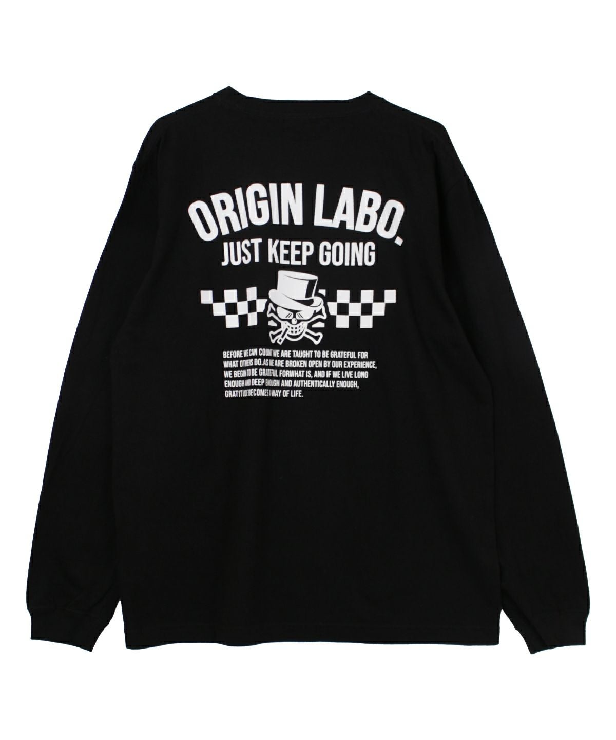 Origin Labo "JUST KEEP GOING" Long-Sleeve T-Shirt