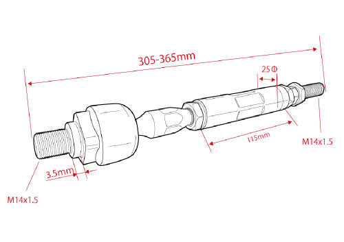 D-MAX D1-Spec Reinforced Tie Rods (92-01 X90/100)