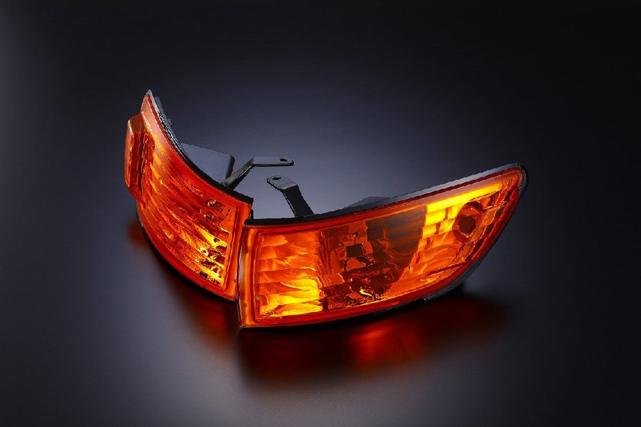 D-MAX Crystal Corner Lights for Silvia - Orange (89-94 S13)