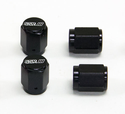 SSR GT Aluminum Valve Stem Caps w/ Magnet (4 Pcs.) *Black (Discontinued)
