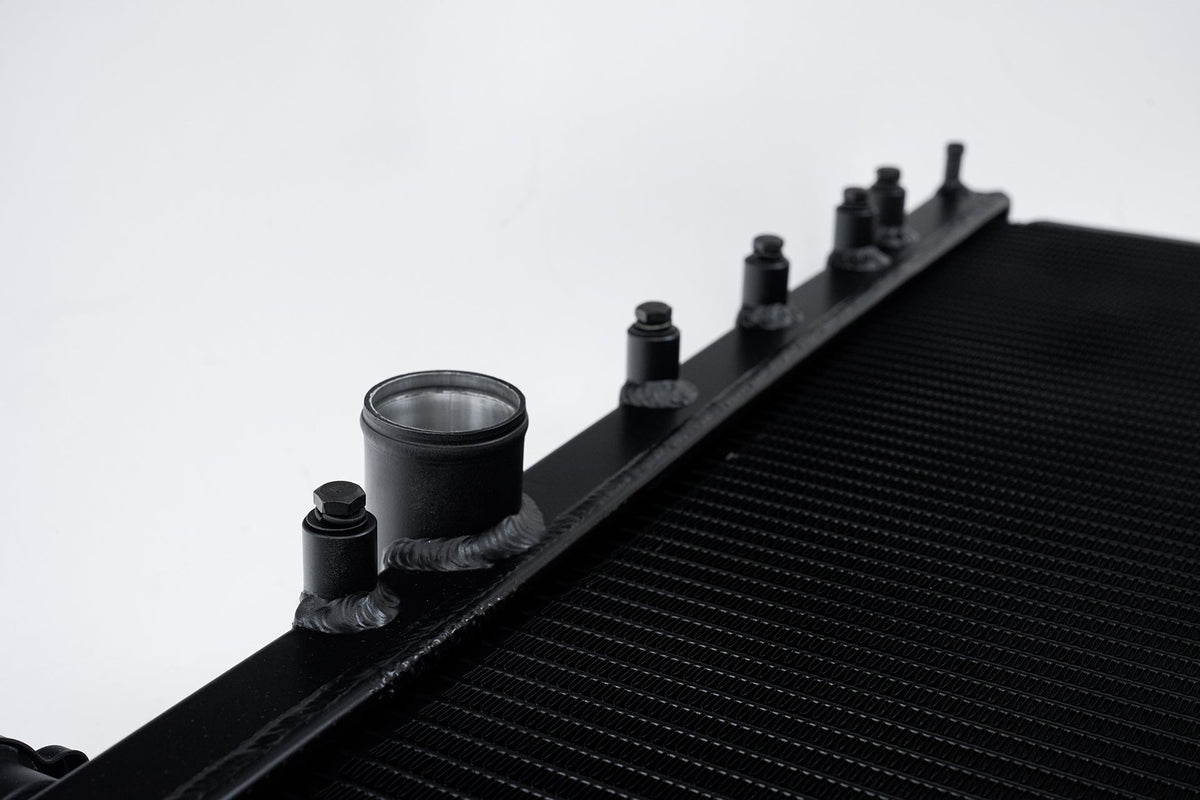 CSF All-Aluminum Radiator - w/ filler neck - Black for Subaru WRX/STI GDB (2002-2007)