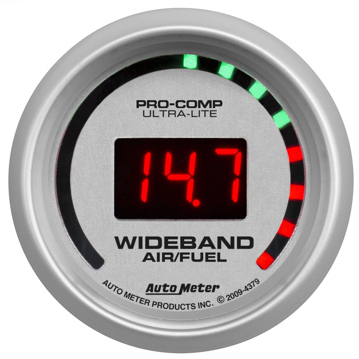 AutoMeter 2-1/16" WIDEBAND STREET AIR/FUEL RATIO, 10:1-17:1 AFR, ULTRA-LITE (4379-SP)