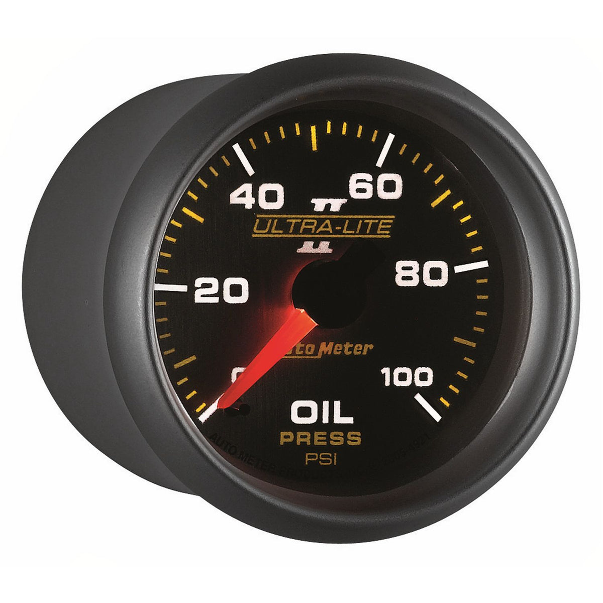 AutoMeter 2-1/16" OIL PRESSURE, 0-100 PSI, MECHANICAL, ULTRA-LITE II