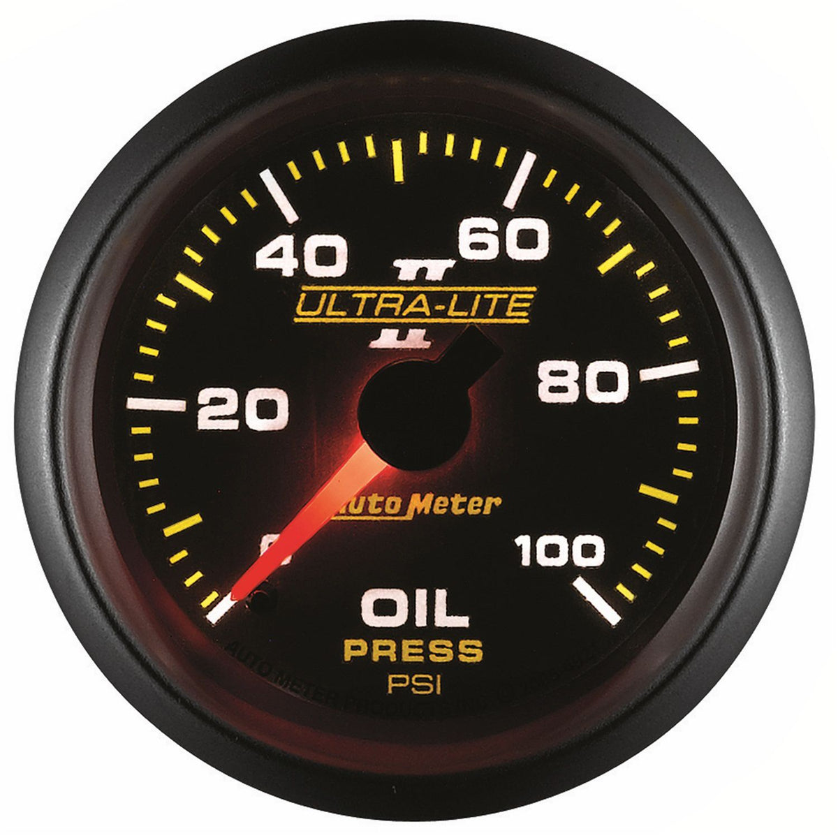 AutoMeter 2-1/16" OIL PRESSURE, 0-100 PSI, MECHANICAL, ULTRA-LITE II