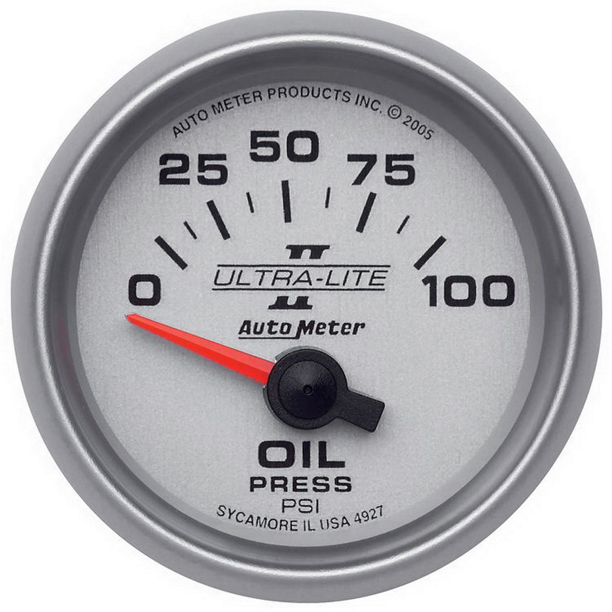 AutoMeter 2-1/16" OIL PRESSURE, 0-100 PSI, AIR-CORE, ULTRA-LITE II