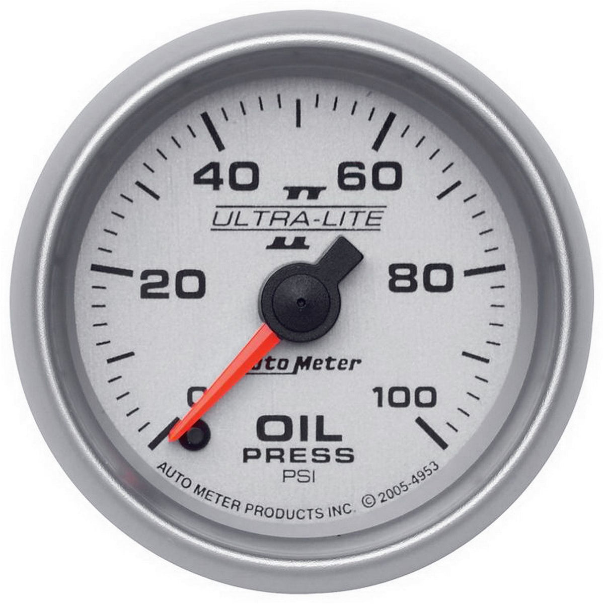 AutoMeter 2-1/16" OIL PRESSURE, 0-100 PSI, STEPPER MOTOR, ULTRA-LITE II