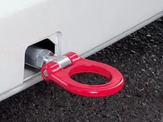 Cusco Tow Hook Non-Swivel Type, Steel, Front & Rear Set, Orange (Front/Rear) for Mitsubishi Lancer Evolution V / Lancer Evolution VI CP9A (1999-2001)