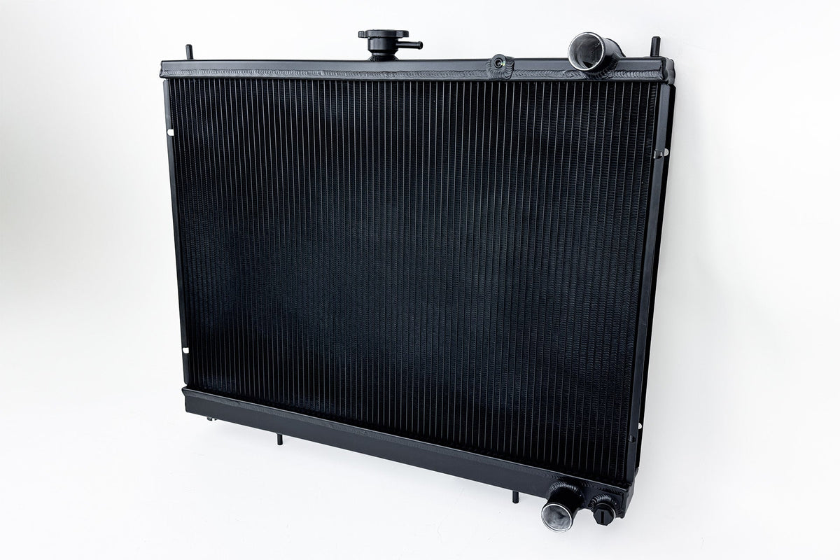CSF High-Performance All-Aluminum Radiator - Black for Nissan GT-R R34