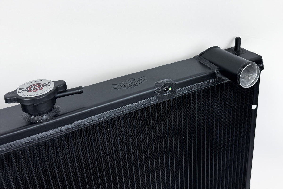 CSF High-Performance All-Aluminum Radiator - Black for Nissan GT-R R34
