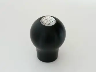 Cusco Shift Knob Ball shape, Black, Duracon material. M12 x 1.25mm for 6-Speed MT