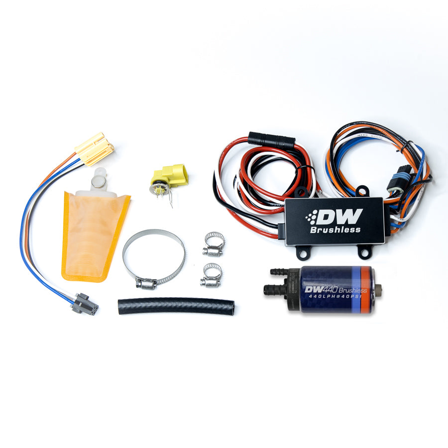 DeatschWerks DW440 Brushless Fuel Pump w/2-speed controller for Mazda/Subaru MX-5 Miata/WRX NA/NB/GDB