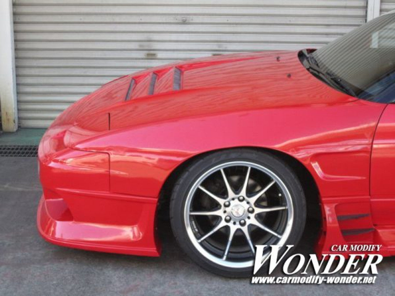 Car Modify Wonder Glare Lotus Vented Hood for 180SX (89-94 S13)