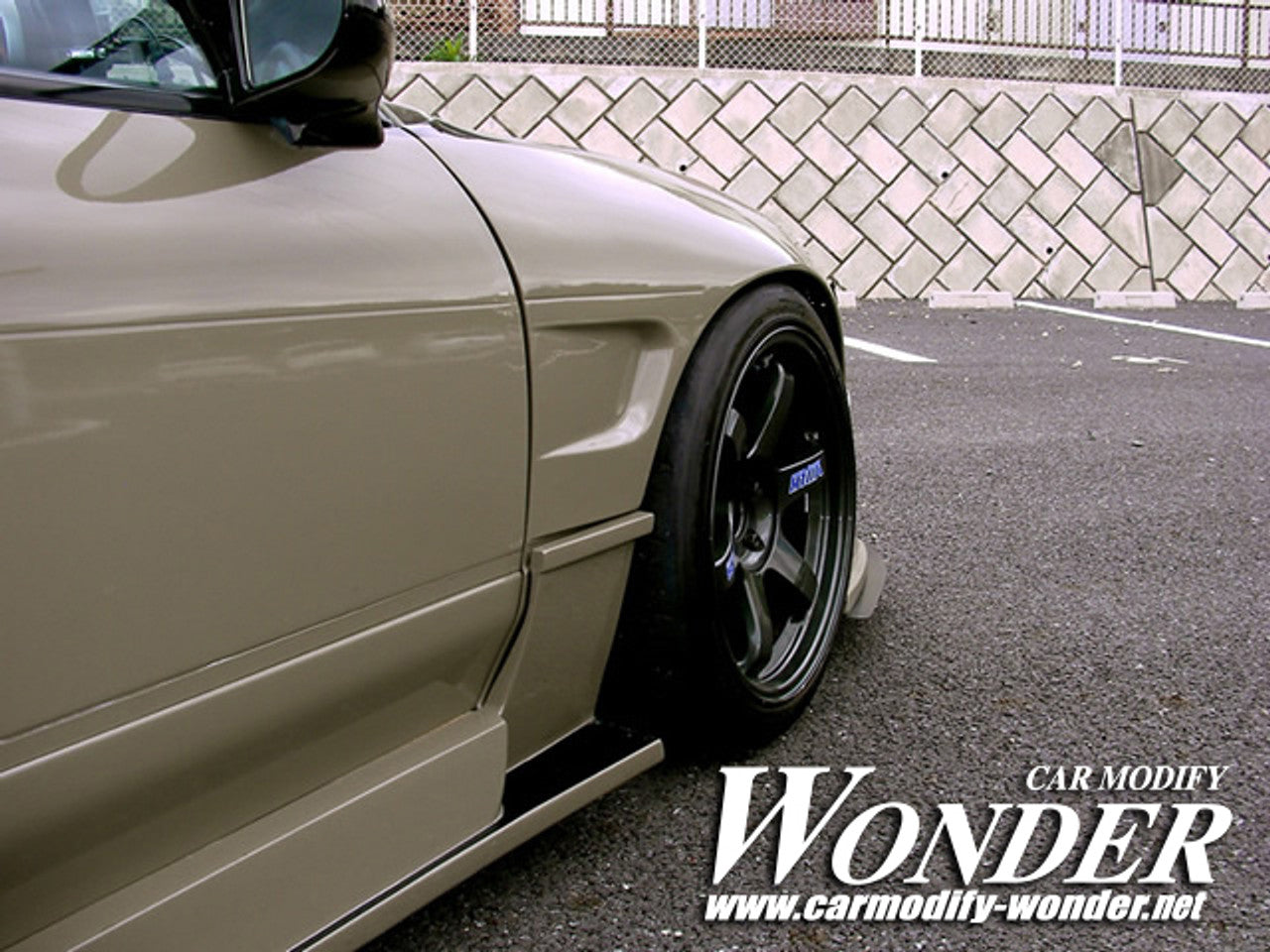 Car Modify Wonder SD Glare 50mm Front Fenders for 180SX (89-95 S13)