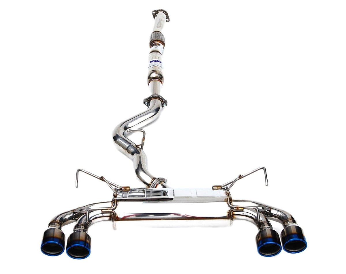 Invidia 08-14 Subaru STI 11-14 WRX Hatchback Q300 Quad Titanium tip Cat-back Exhaust for Subaru WRX/STI GRB/GVB (2011-2014)