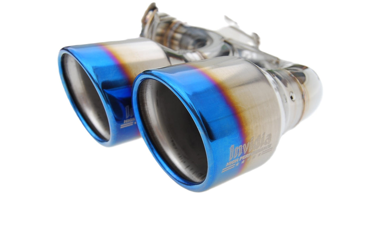 Invidia 08-14 Subaru STI 11-14 WRX Hatchback Q300 Quad Titanium tip Cat-back Exhaust for Subaru WRX/STI GRB/GVB (2011-2014)