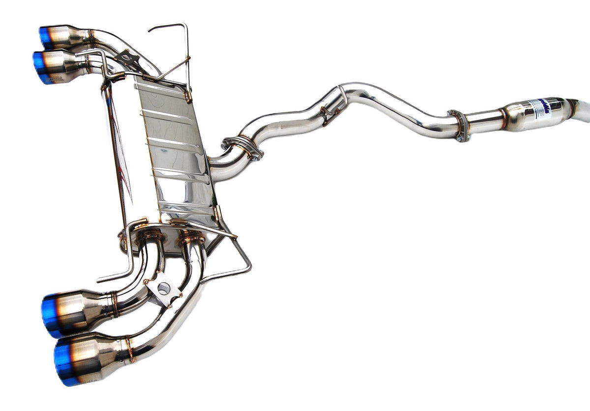 Invidia 08-14 Subaru STI 11-14 WRX Hatchback Q300 Quad Titanium tip Cat-back Exhaust for Subaru WRX/STI GRB/GVB (2011-2014)