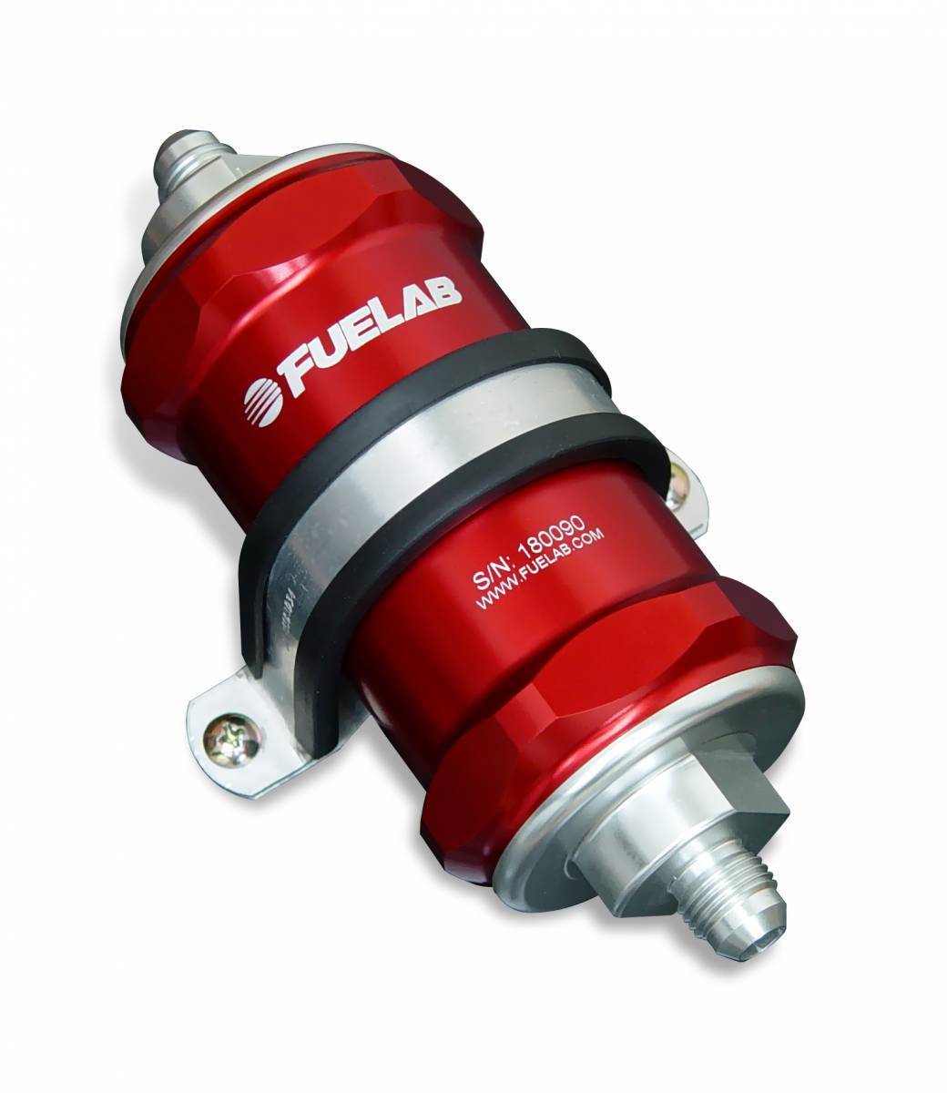 Fuelab 12AN 6-Micron Short In-Line Fuel Filter