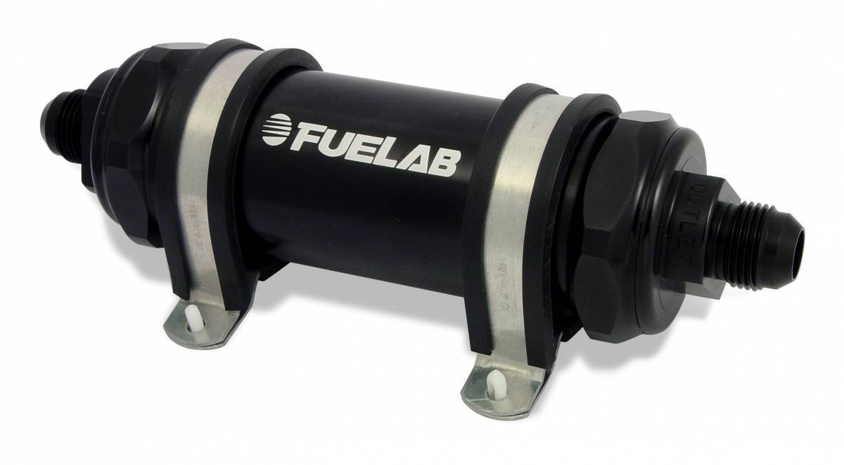 Fuelab 6AN 40-Micron Long In-Line Fuel Filter