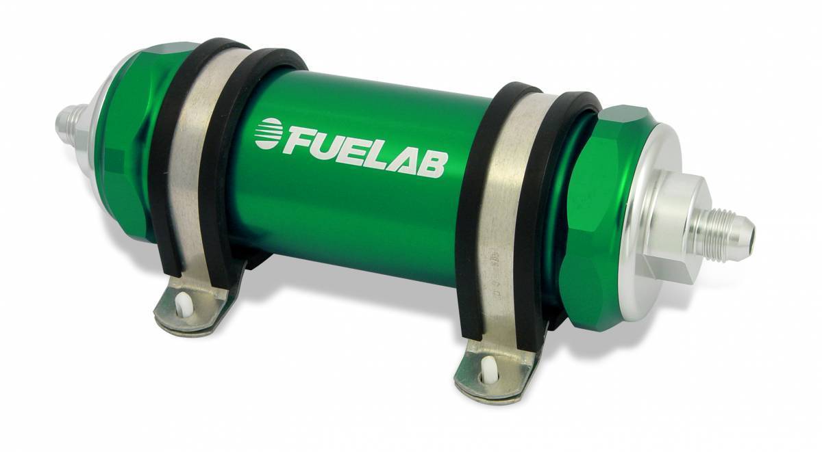 Fuelab 10AN 40-Micron High Flow Long Fuel Filter with Check Valve