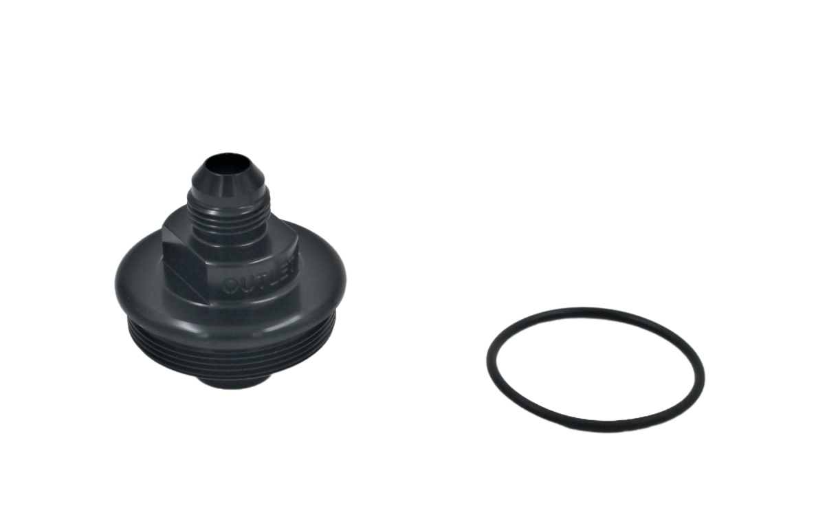 Fuelab 6AN BLACK Fuel Filter Outlet Cap