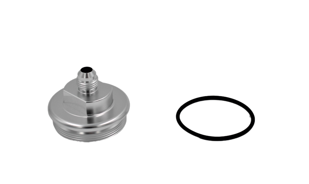 Fuelab 6AN CLEAR Fuel Filter Inlet Cap