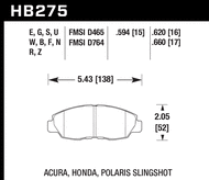 Hawk Performance Front Brake Pads HB275 for Honda Civic EK9 (1996-2000)