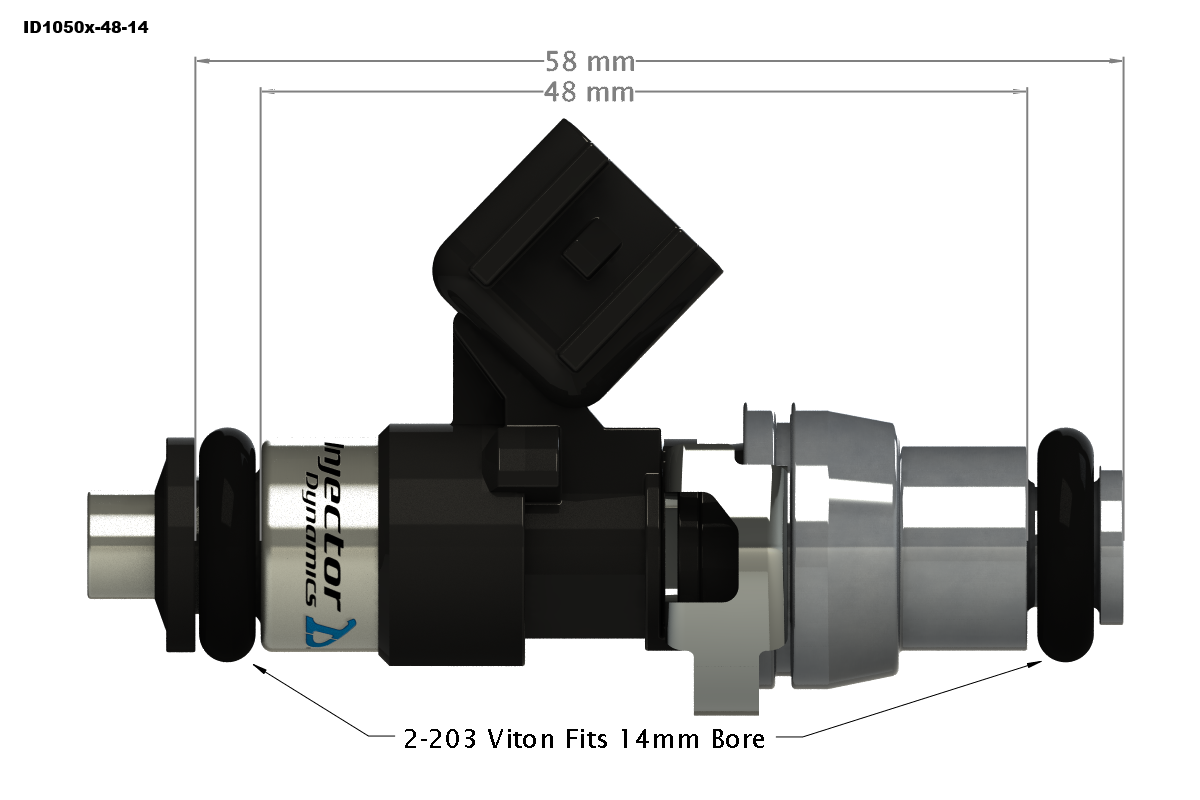 Injector Dynamics ID1050-XDS Fuel Injector Set of 4 for Toyota MR2 (3S-GTE) SW20 (1989-1999) (1050.60.11.14.4)