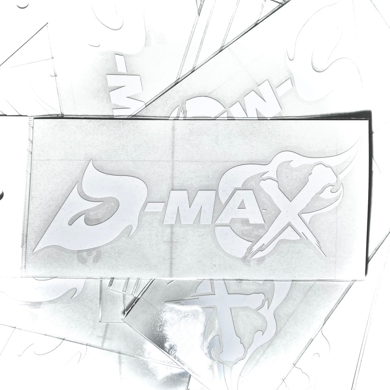 D-MAX Logo Die Cut Sticker - White