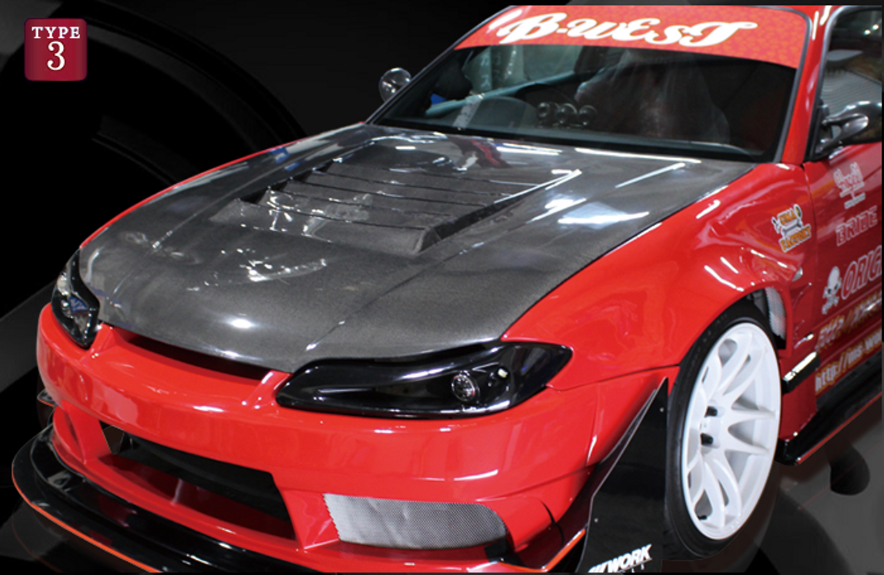 Origin Lab Type 3 Hood Carbon (99-02 S15)