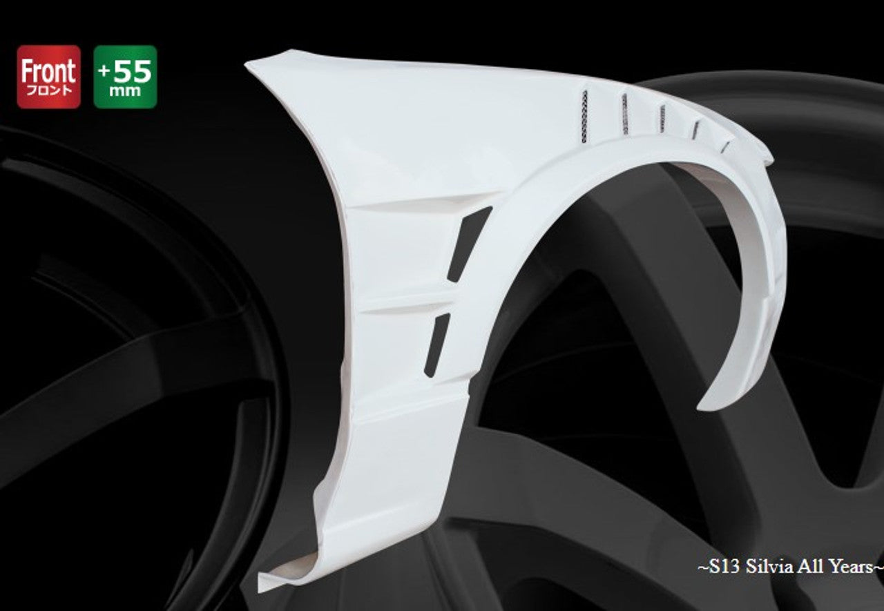 Origin Lab All Year Shark Era +55mm Front Fenders for Silvia (89-94 S13)