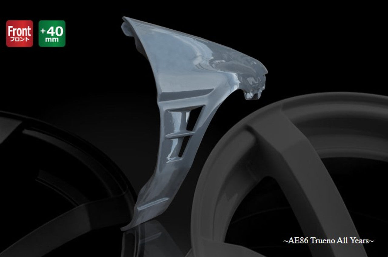 Origin Lab All Year +40mm Front Fenders for Trueno (83-87 AE86)