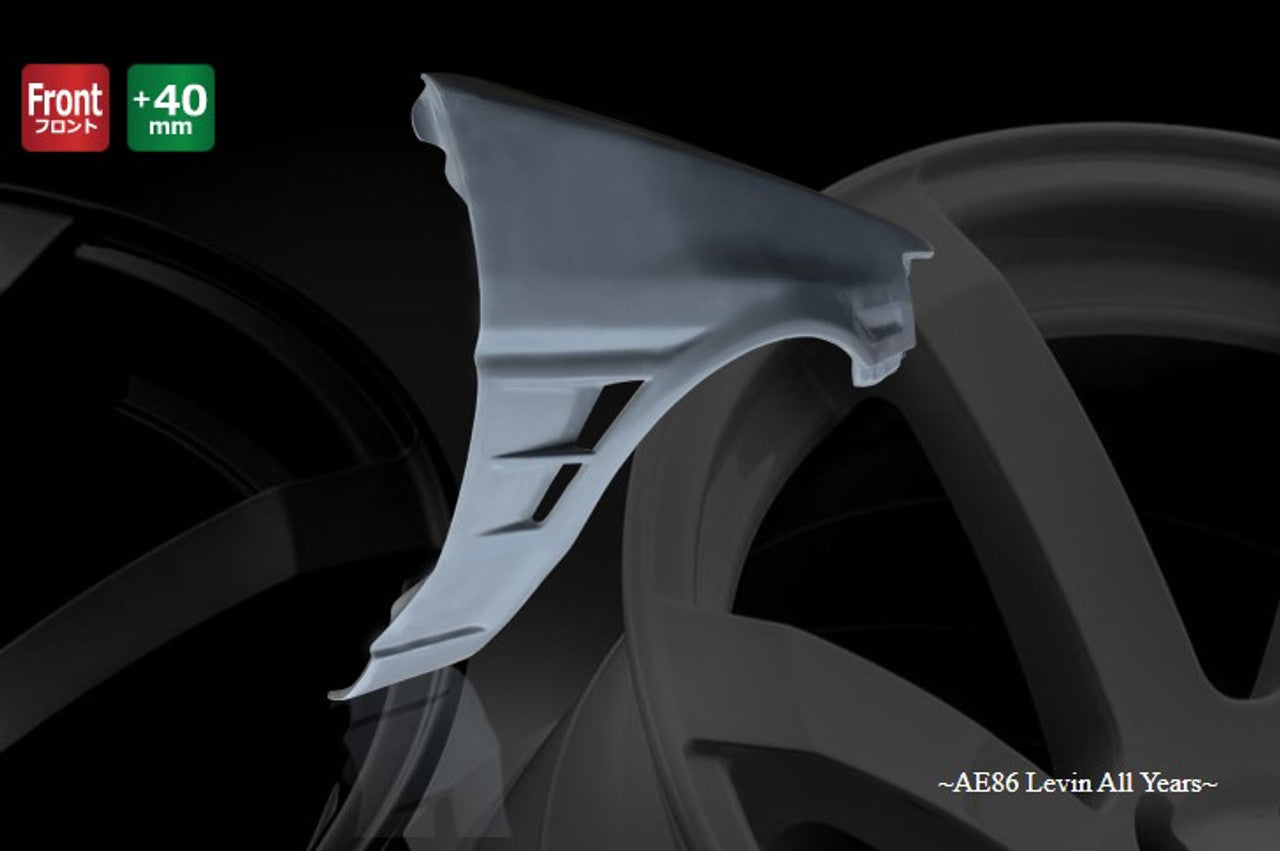 Origin Lab All Year +40mm Front Fenders for Levin (83-87 AE86)