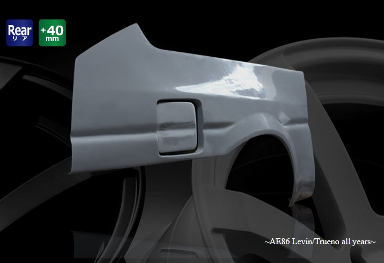 Origin Lab +40mm Rear Overfenders for 3-door (83-87 AE86)
