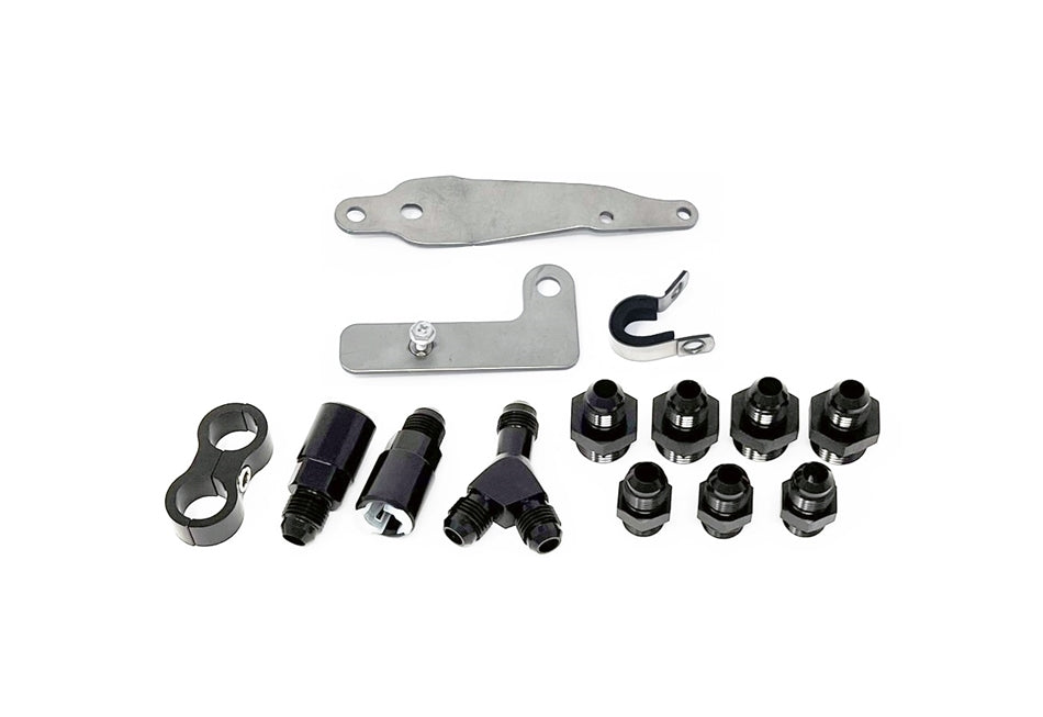 Torque Solution PTFE Fuel Line Kit w/ Flex Fuel: Subaru WRX STI 08-21 / WRX 08-14 for Subaru WRX/STI GRB/GVB/VAB (2008-2021)