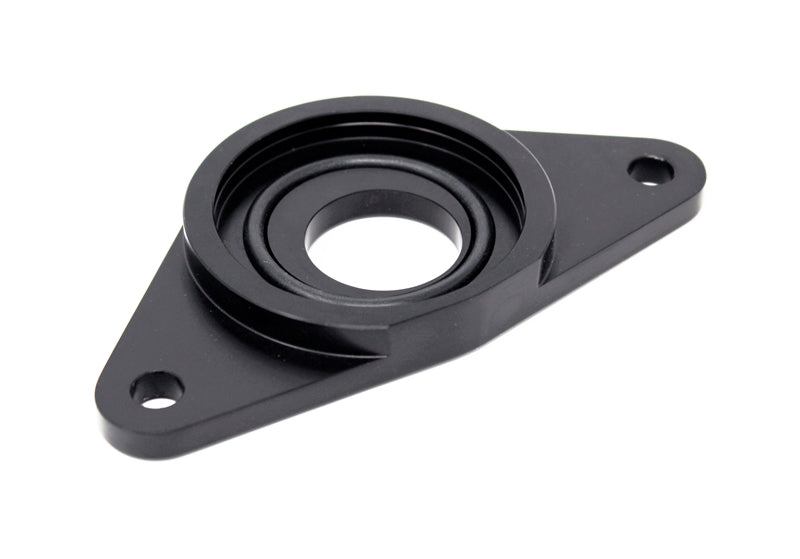Torque Solution HKS BOV Adapter Flange (Black): Subaru WRX 02-07 / STI 04-21 for Subaru WRX/STI GDB (2002-2021)