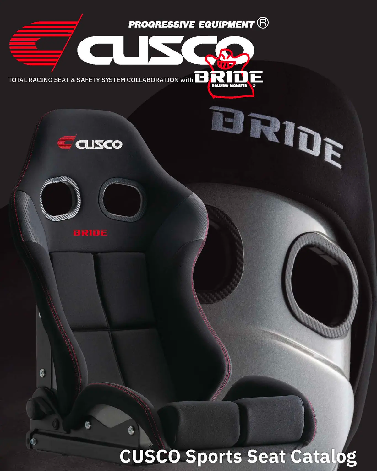 Cusco Euroster "CRUZ" Reclinable Full Bucket Seat Comfortable Fabric Seat with Black CUSCO original fabric pattern