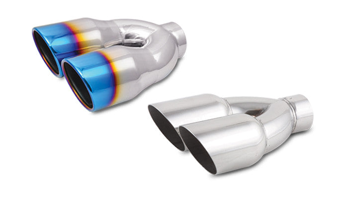 Vibrant Dual Outlet Weld-On Exhaust Tips