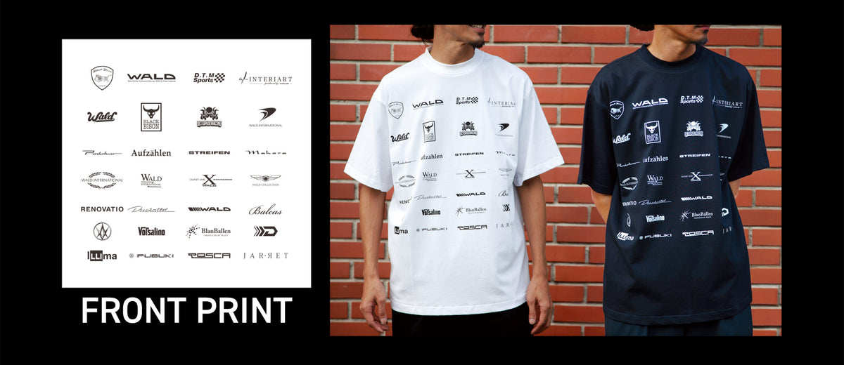 WALD Official Goods: WALD Logo Double Sided Print T-Shirt