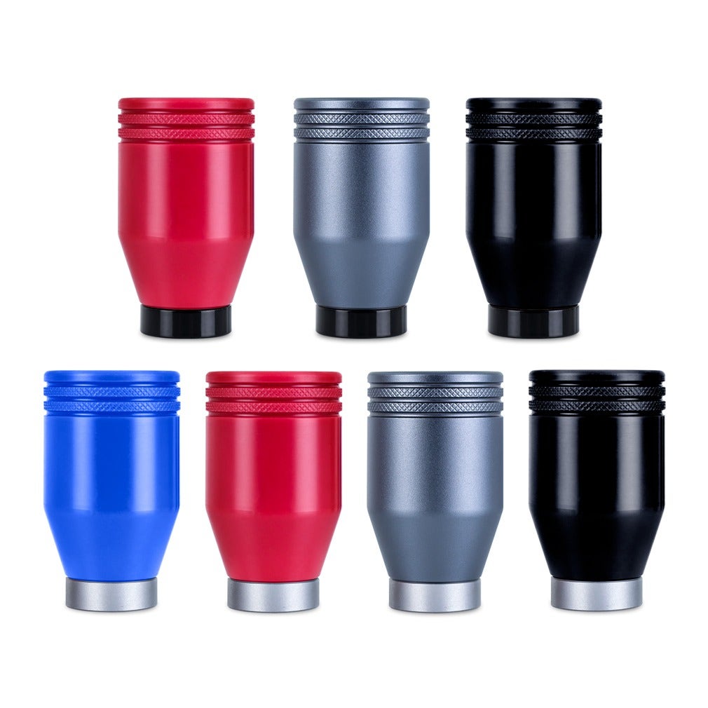 Mishimoto Shift Knob, World Rally Blue, w/Silver Core, Weighted for Subaru WRX/STI VB (2022+)