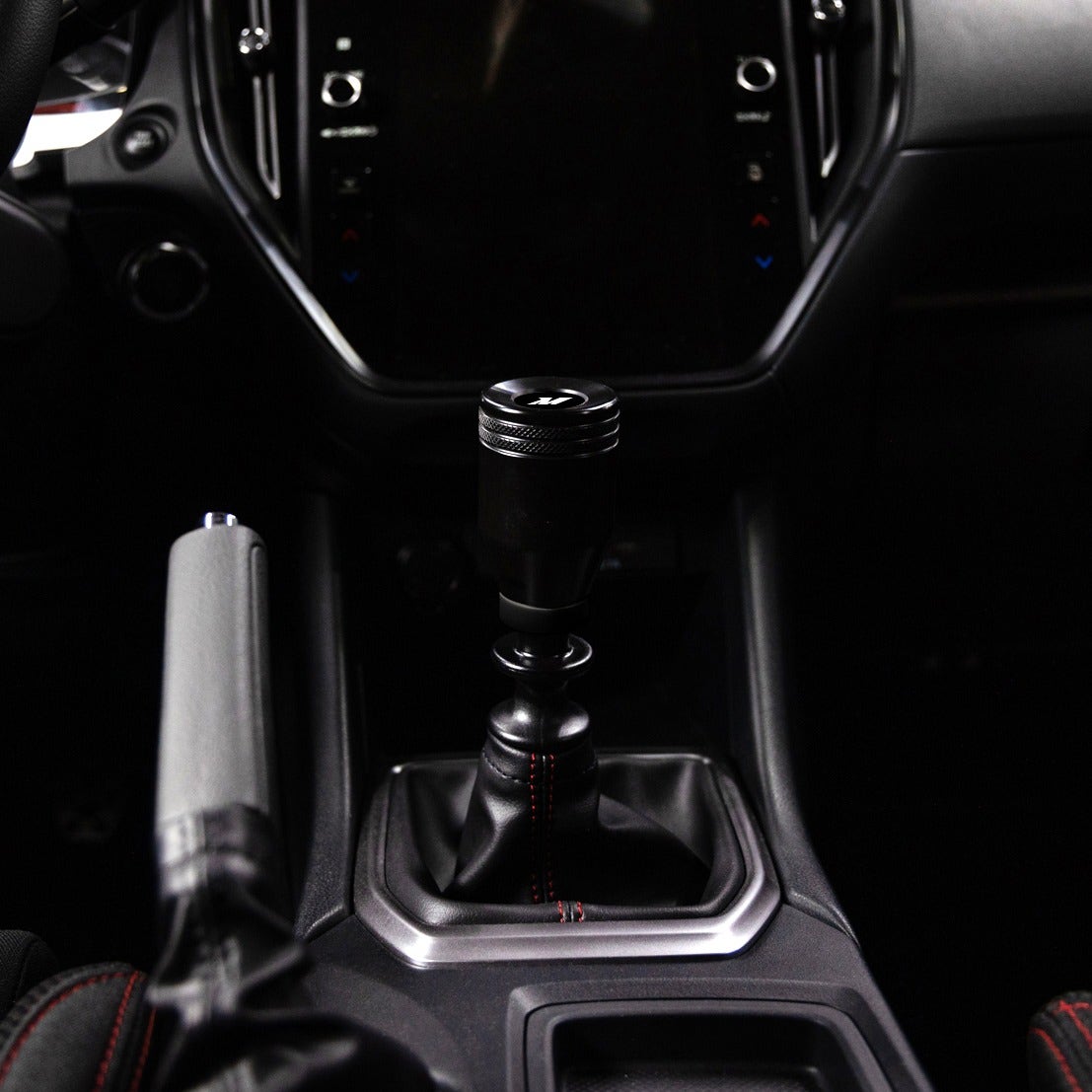 Mishimoto Shift Knob, Gunmetal, w/Black Core, Weighted for Subaru WRX/STI VB (2022+)