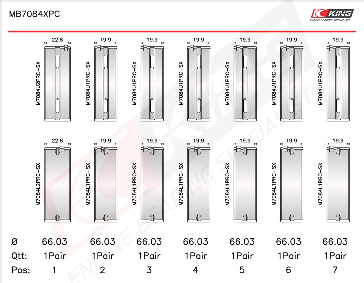 King Engine Bearings Race Main Bearing Set for Toyota/Lexus 2JZ-GE/2JZ-GTE JZA80/JZS147/JZS161/JZS171/XE10