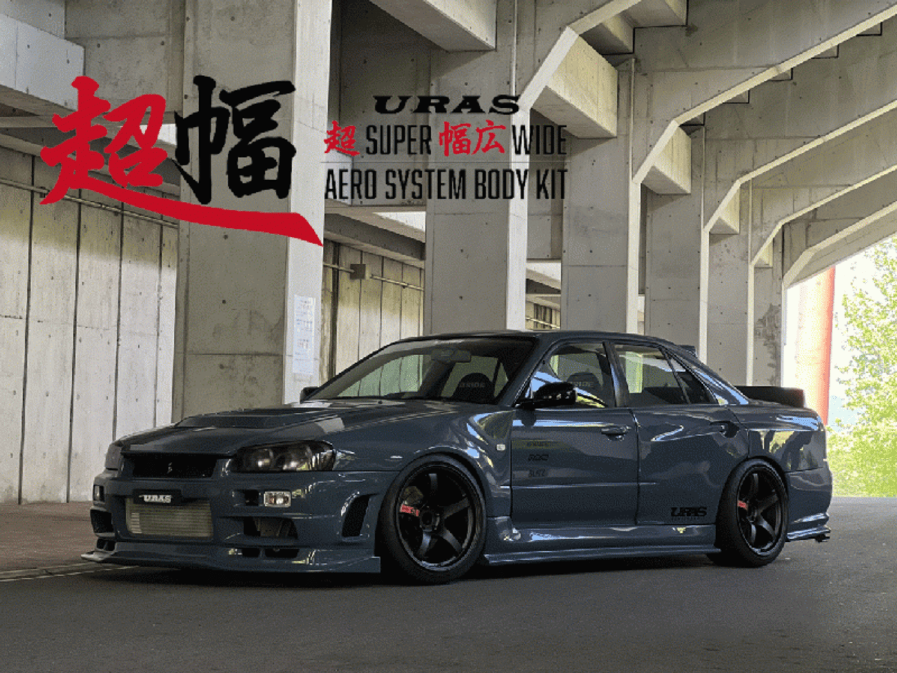 URAS Super Wide Aero System Kit for 4dr (99-02 R34)