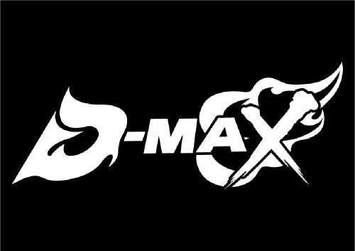 D-MAX Logo Die Cut Sticker - White