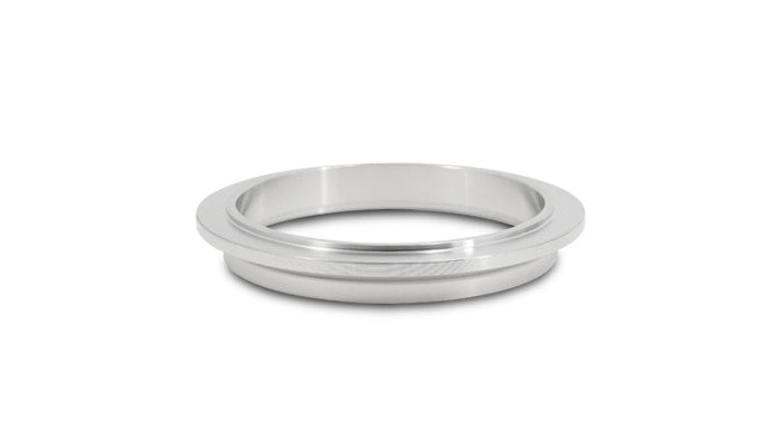 Vibrant Stainless Steel Turbo Outlet Flange for Precision Turbo CAE 5 and CAE 6 series 90mm O.D. V-Band Flange, 77mm diameter mating ring (suits 3" O.D. tubing)
