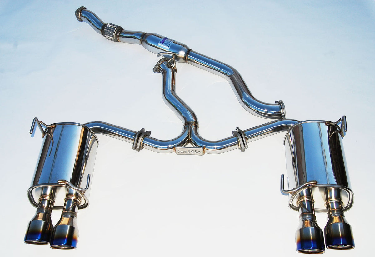 Invidia 11-14 Subaru WRX/STI Sedan Q300 Quad Titanium tip Cat-back Exhaust for Subaru WRX/STI GRB/GVB (2011-2014)