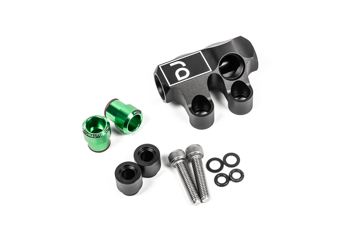 Radium Engineering Fuel Rail, Top Feed Conversion, Mazda 13B Primary for Mazda RX-7 FC3S/FD3S