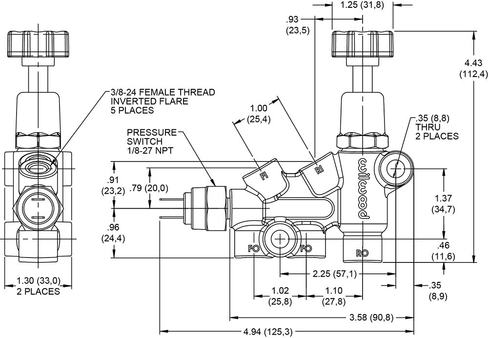 Wilwood Proportioning Valve 260-15048