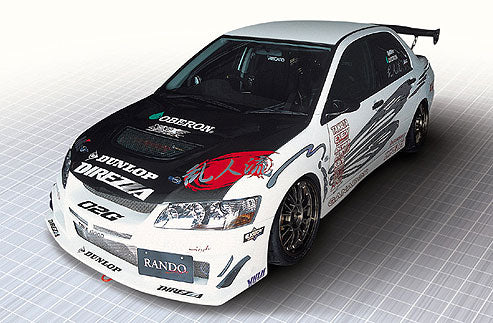 Aero Tech Japan RANDO SPORTS Front Bumper for Mitsubishi Lancer Evolution VIII / VIII MR CT9A (2004–2005)