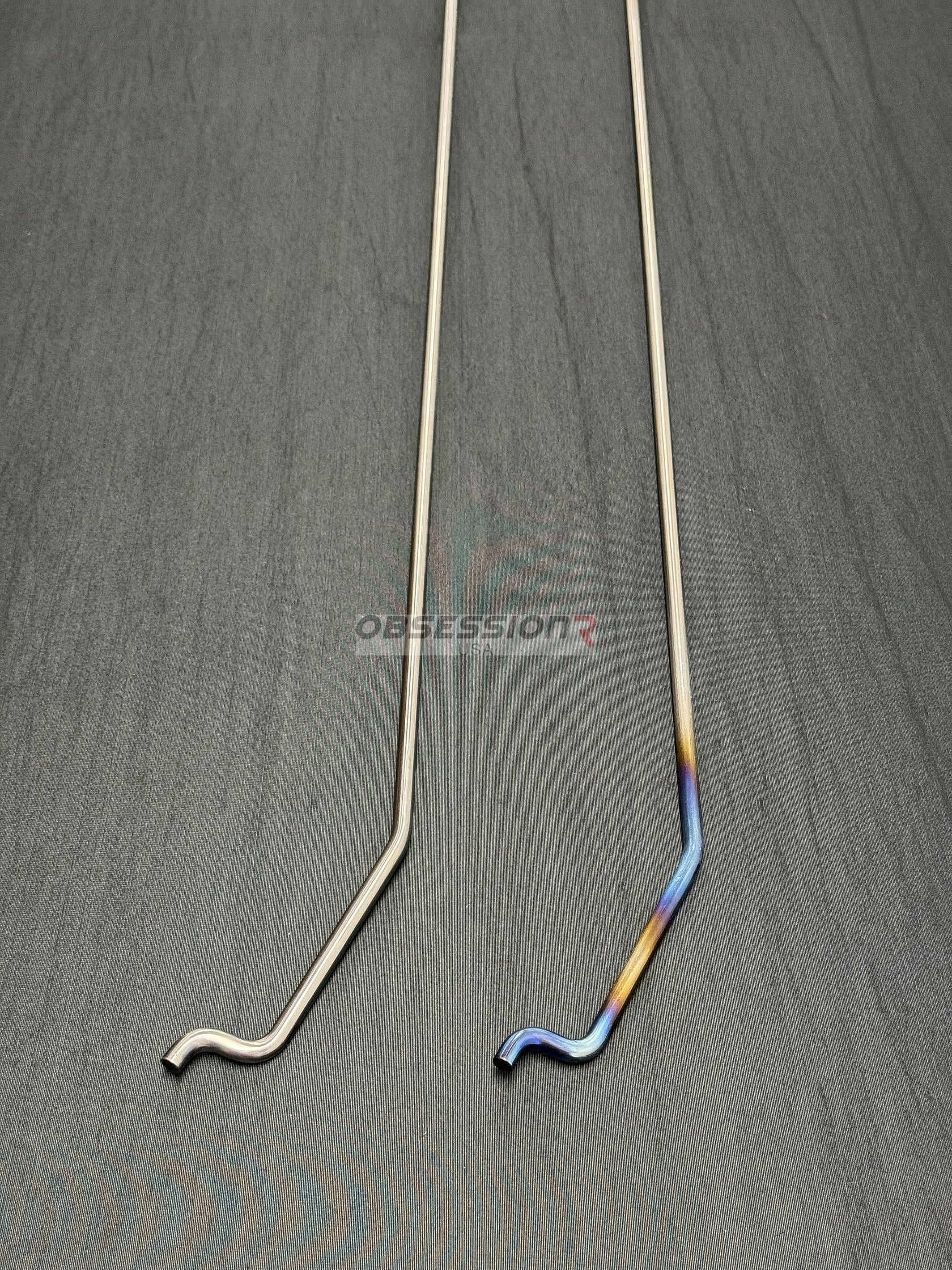 Obsession R USA Titanium Hood Prop Nissan Skyline BNR34 GTR / Polished / Burnt