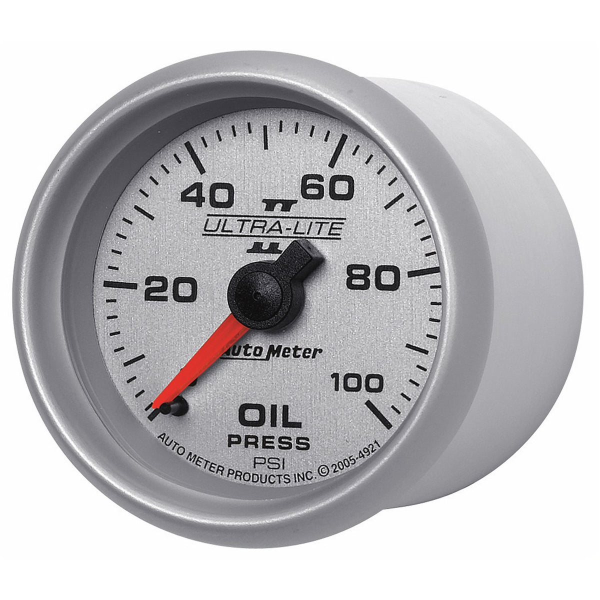 AutoMeter 2-1/16" OIL PRESSURE, 0-100 PSI, MECHANICAL, ULTRA-LITE II